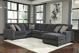 Tracling - Slate Chaise Sectional