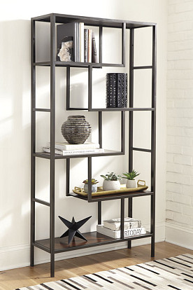 Frankwell - Brown/Black Bookcase