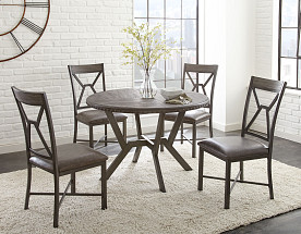 Alamo - Gray Dinette w/4 Chairs