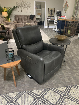 Athens - Charcoal Triple-Power 360-Degree Swivel Reciiner