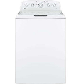 GE White 4.5 cu ft Washer Stainless tub