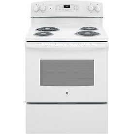 GE WHITE COIL TOP RANGE SELF CLEAN
