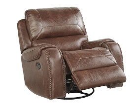 Keily - Brown Swivel Glider Recliner
