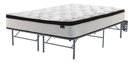 Ashley Chime Queen 12" Hybrid Mattress/Metal Base Foundation/Cover