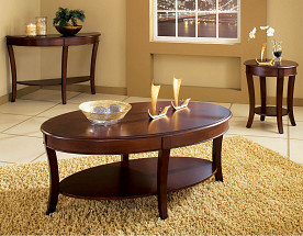 Troy - Cherry Finish 3-PC Occasional Set