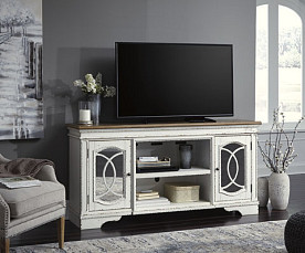 Realyn - Chipped White Extra LG TV Stand