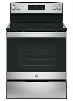 GE STAINLESS STEEL SMOOTH TOP RANGE SELF CLEAN