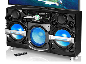 XFORCE2 10.000 Watt TV Stand w/Bluetooth & DVD Player