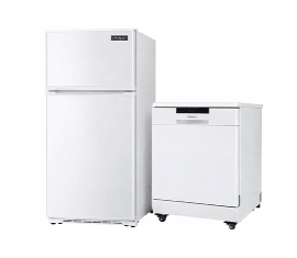 Top Mount Refrigerator & Portable Dishwasher Bundle