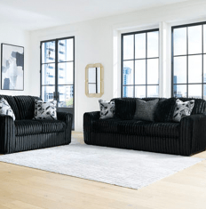 Midnight Madness Onyx Sofa & Loveseat