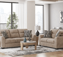Ashley Olten Mocha Sofa & Loveseat